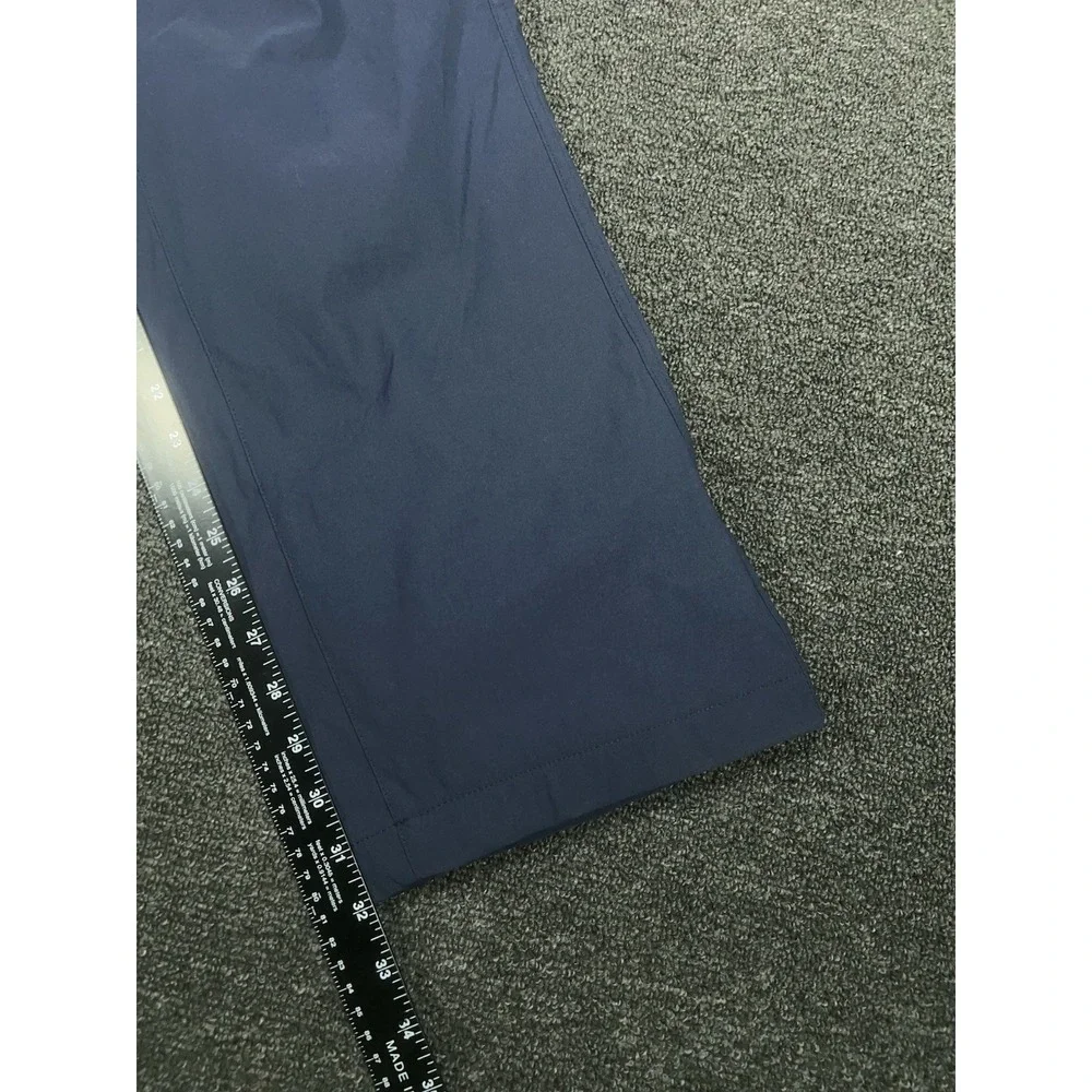 New Eddie Bauer Fleece Lined Tech Pants Men's 36x32 Navy Blue Outdoors Gorpcore
